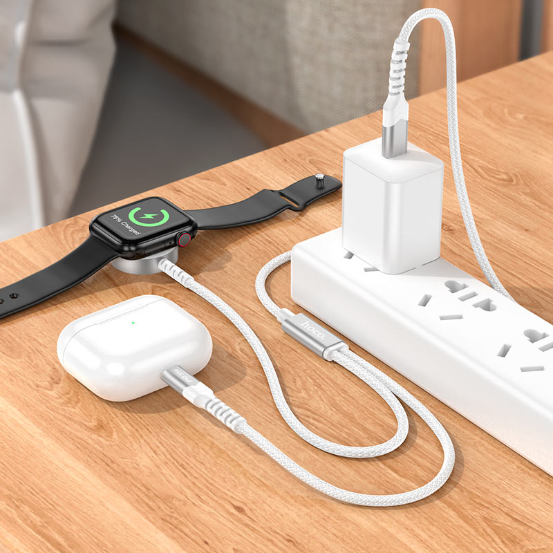 Hoco CW54 2-in-1 Charging Cable iP + iWatch Hoco CW54 2-in-1 Charging Cable iP + iWatch